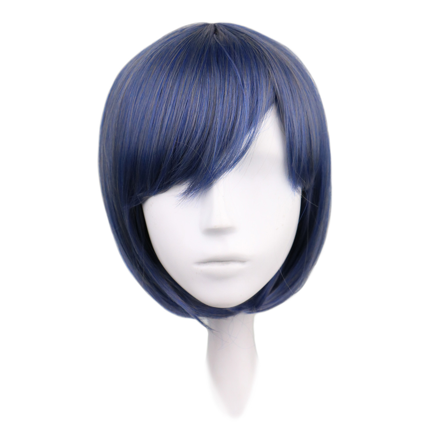 黑执事夏尔女装cos假发 蓝灰双马尾长卷lolita假发批发与动漫设计开发解析